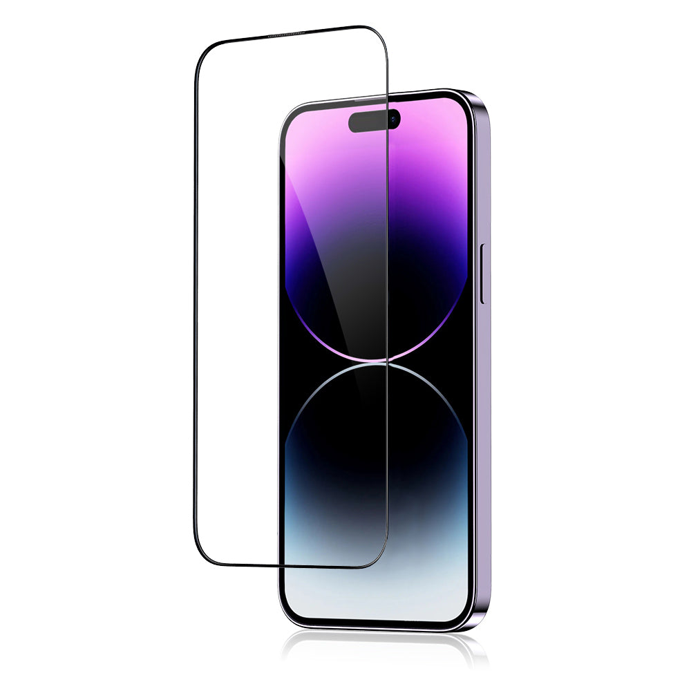 Ochranná fólia na displej Blueo Anti-Broken pre Apple iPhone 15 Pro Max, tvrdené sklo, plné lepenie, čierna