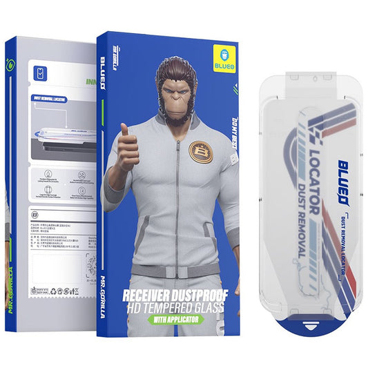 Ochranná fólia na displej Blueo Anti-Dust HD Applicator Pro pre Apple iPhone 17 Air, Kalené sklo, Full Glue