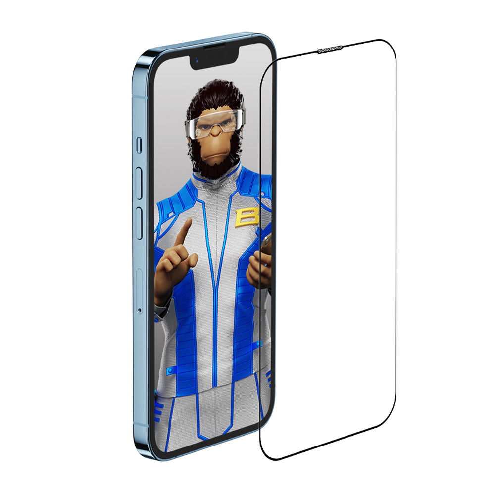 Ochranná fólia na displej Blueo Anti-Reflective HD Applicator Pro pre Apple iPhone 16 Pro Max, tvrdené sklo, plné lepidlo, čierna