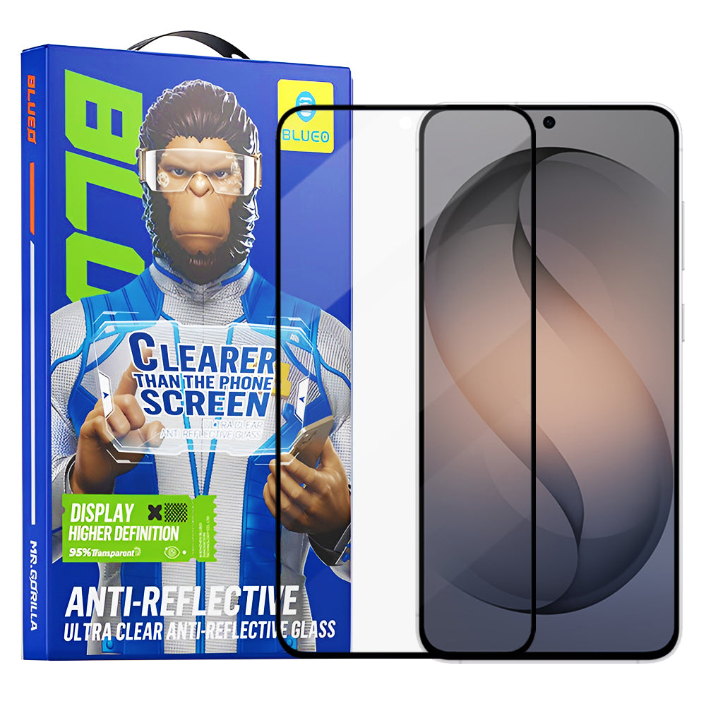 Ochranná fólia Blueo Anti-Reflective HD na displej pre Samsung Galaxy S26 S942, Tvrdené sklo, Full Glue, Čierna