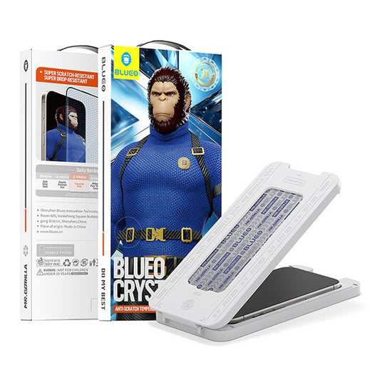 Ochranná fólia Blueo Crystal Anti-Scratch pre Apple iPhone 17 Air, Tvrdené sklo, Full Glue, Čierna