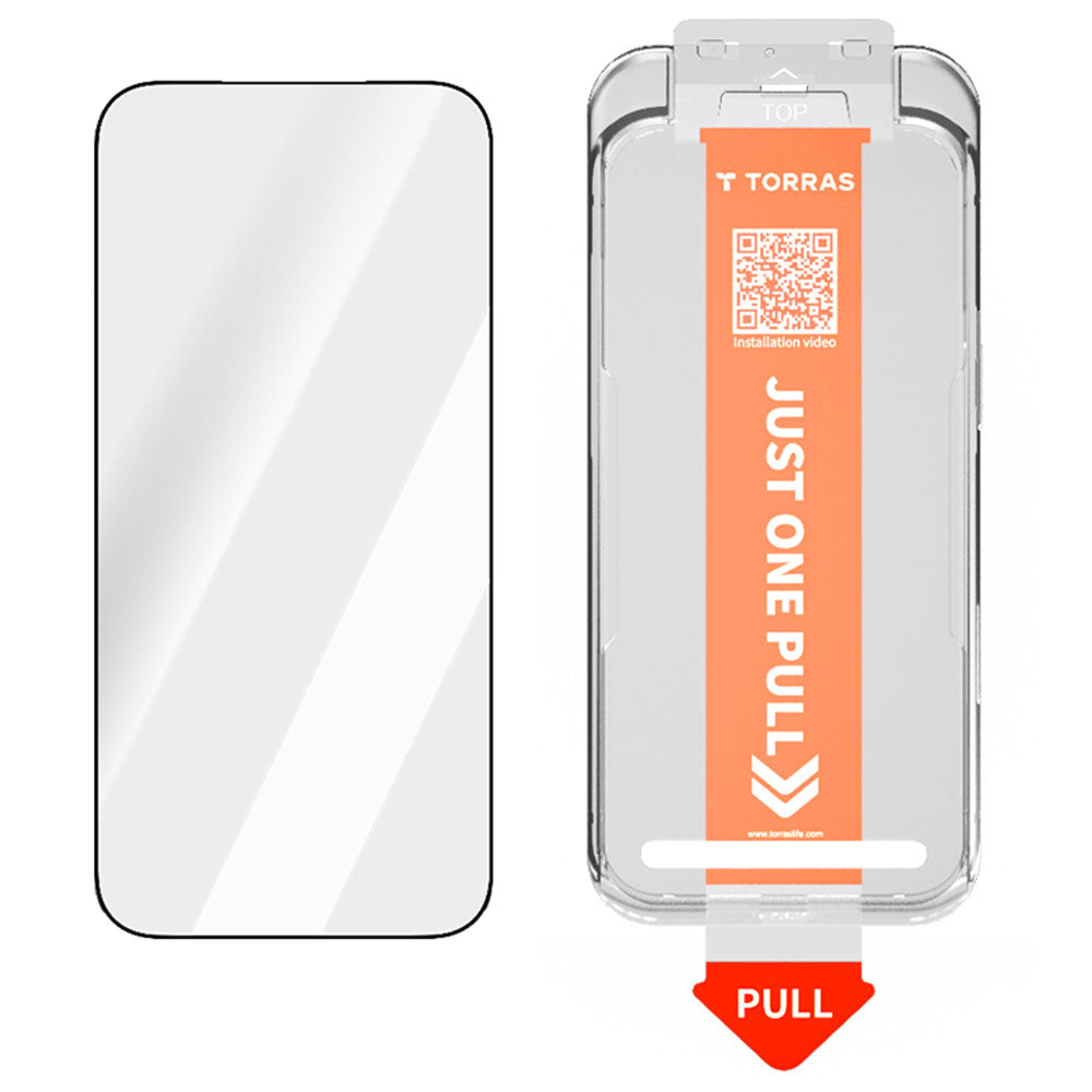 Ochranná fólia na displej Torras GlassGo Install Master pre Apple iPhone 17 Pro, Kalené sklo, Full Glue