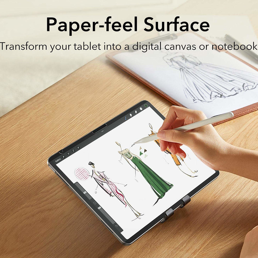 Ochranná fólia ESR Paper Feel Magnetic na displej pre Apple iPad (2025) / (2022), Plastová