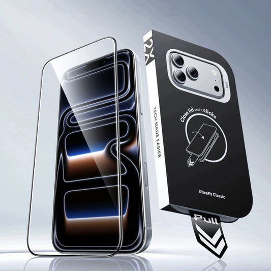 Ochranná fólia na displej ESR UltraFit Classic pre Apple iPhone 18 Pro Max / 17 Pro Max, tvrdené sklo, plné lepidlo, sada 2 kusy, čierna