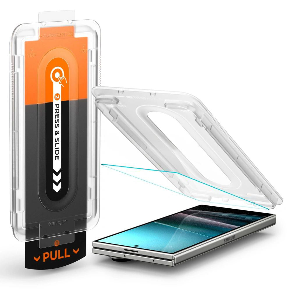 Ochranná fólia Spigen GlastR EZ FIT Pro HD pre vonkajší displej Samsung Galaxy Z Fold7 F966, Tvrdené sklo, Full Glue AGL09580