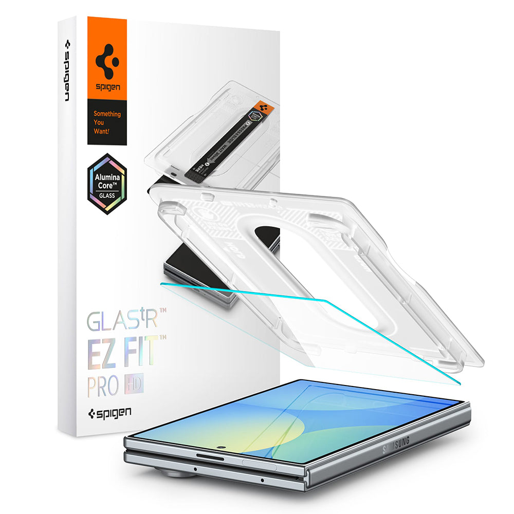 Ochranná fólia na vonkajší displej Spigen GlastR EZ FIT Pro HD pre Samsung Galaxy Z Fold8 F971, tvrdené sklo, plné lepidlo AGL11942