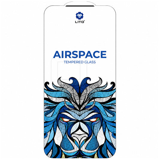 Lito Airspace Border Screen Protector for Apple iPhone 18 Pro / 17 Pro, Tempered Glass, Full Glue