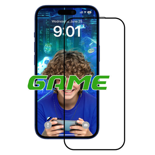 Ochranná fólia Anank 5X Reinforced pre Apple iPhone 17, Tvrdené sklo, Full Glue, 2.5D, Čierna