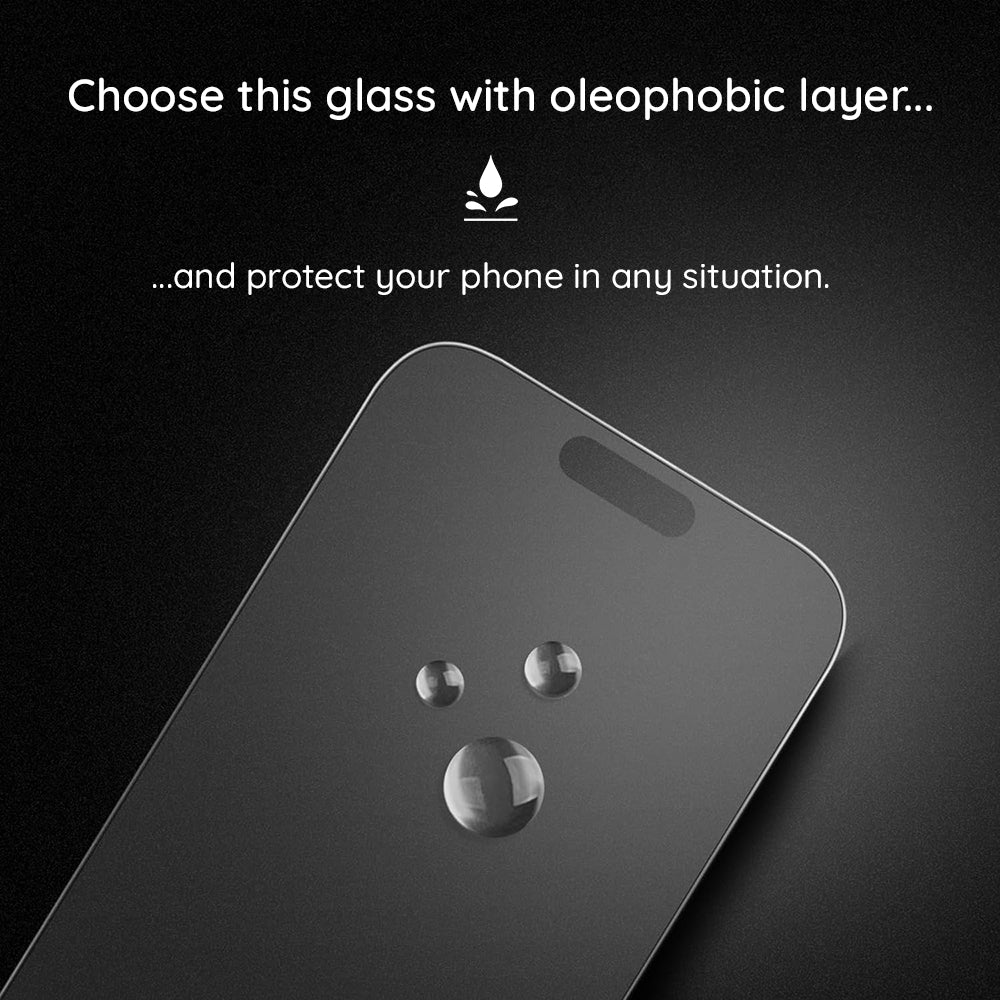 Matná ochranná fólia na displej Lito HD Pro pre Apple iPhone 16 Plus, tvrdené sklo, plné lepenie, čierna