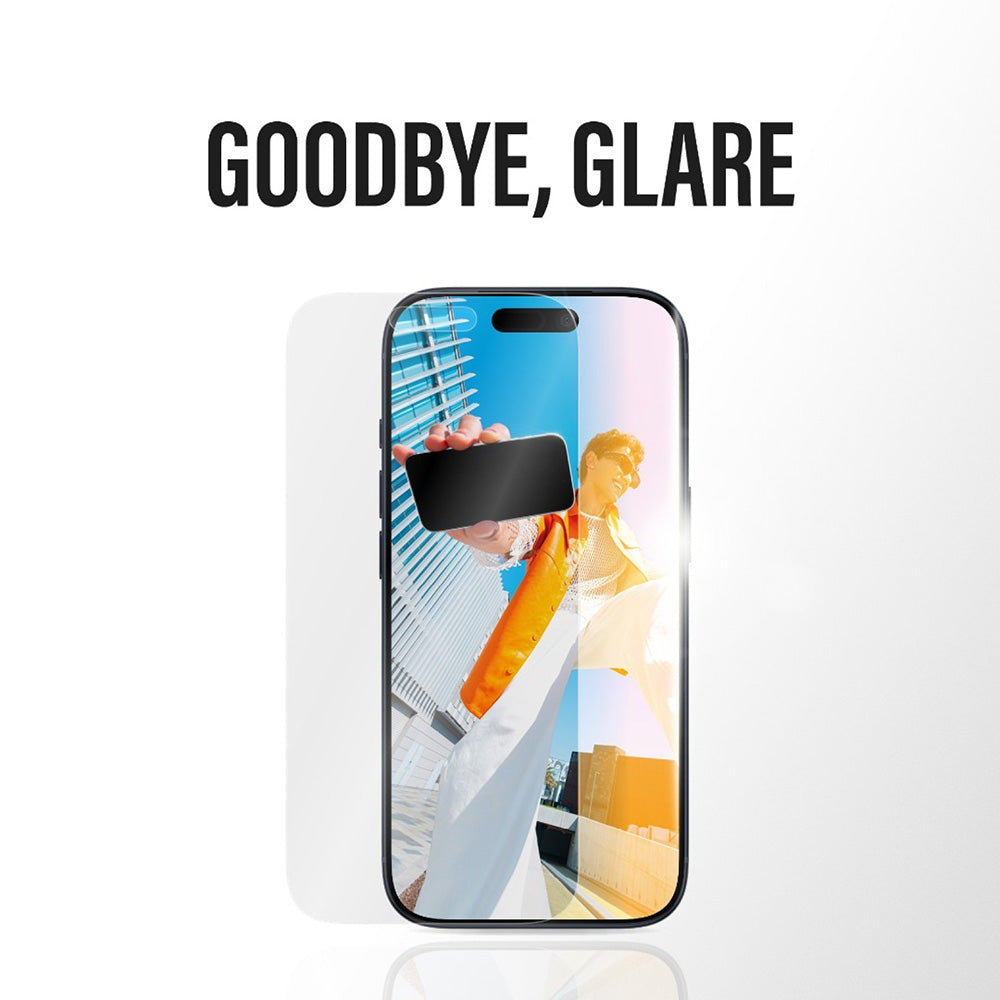 Ochranná fólia Matte PanzerGlass Armor EasyAligner pre Apple iPhone 17 / 16 Pro, Kalené sklo, Full Glue