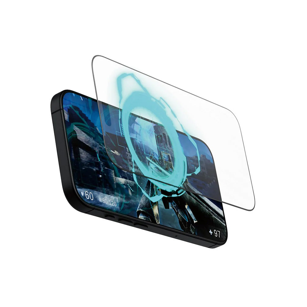 Ochranná fólia na displej Matte PanzerGlass Ultra-Wide Fit Gaming pre Apple iPhone 16 Pro, Tvrdené sklo, Full Glue, Čierna