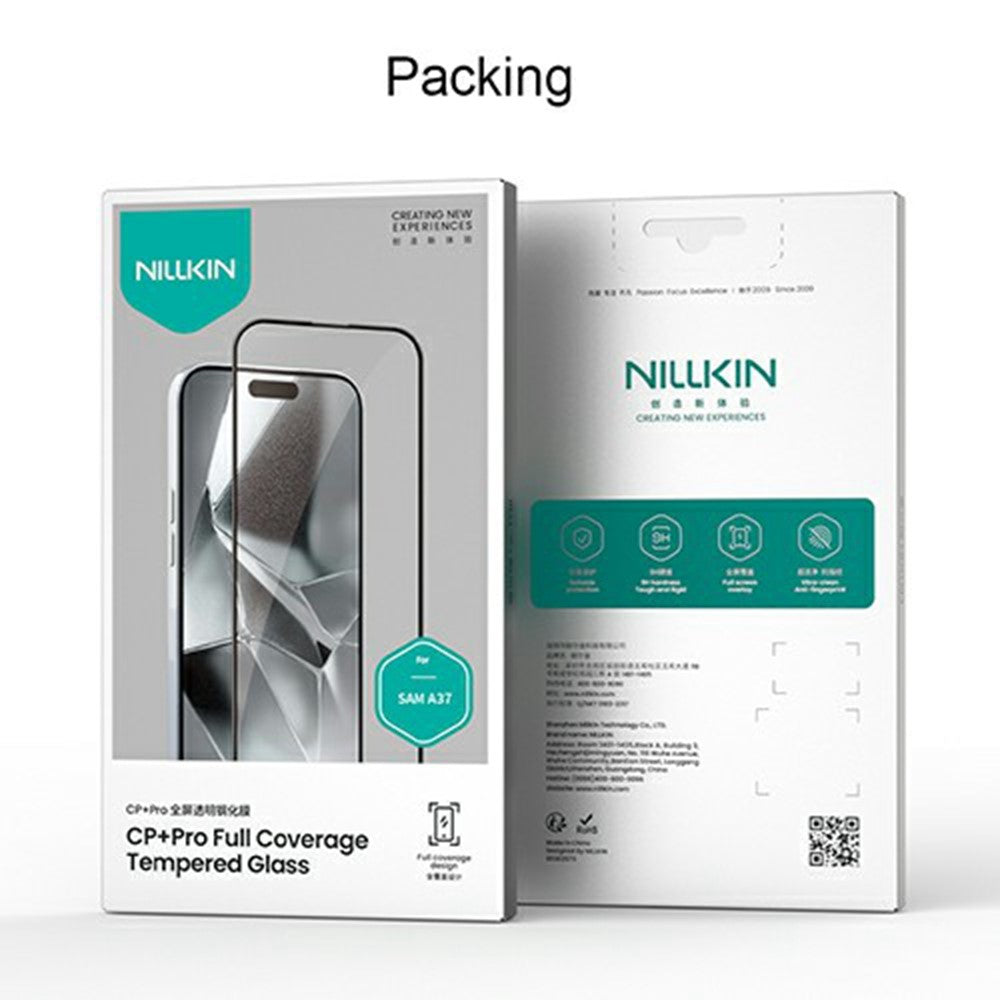 Ochranná fólia na displej Nillkin CP+ Pro pre Samsung Galaxy A37 5G, tvrdené sklo, plné lepidlo, čierna