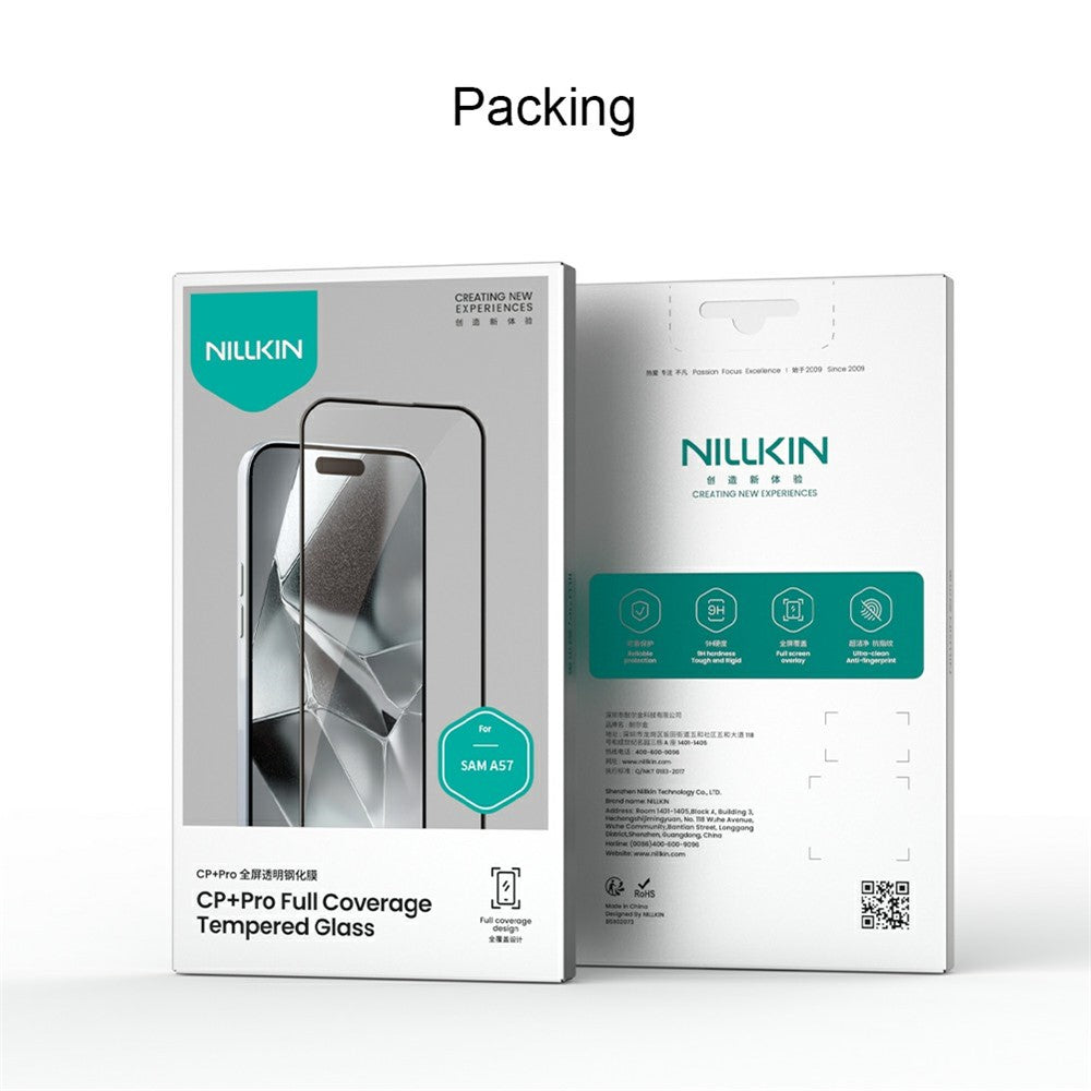 Ochranná fólia na displej Nillkin CP+ Pro pre Samsung Galaxy A57 5G, tvrdené sklo, plné lepidlo, čierna