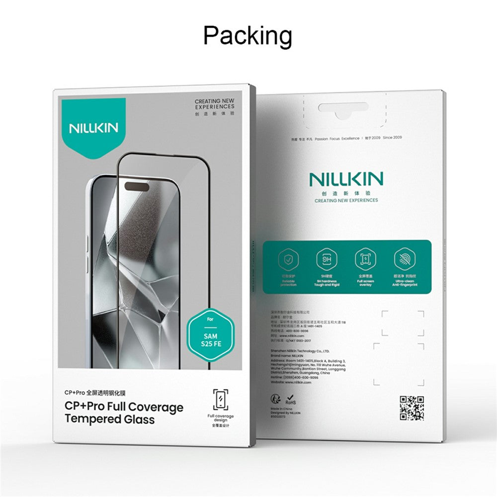 Nillkin CP+ Pro Screen Protector for Samsung Galaxy S26 FE S741 / S25 FE, Tempered Glass, Full Glue, Black