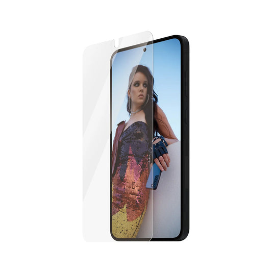 Ochranná fólia na displej PanzerGlass Safe. Ultra-Wide Fit EasyAligner pre Samsung Galaxy S25+ S936 / S24+ S926, Kalené sklo, Full Glue