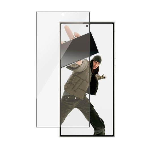 Ochranná fólia na displej PanzerGlass Ultra-Wide Fit EasyAligner pre Samsung Galaxy S24 Ultra S928, Tvrdené sklo, Full Glue, Čierna