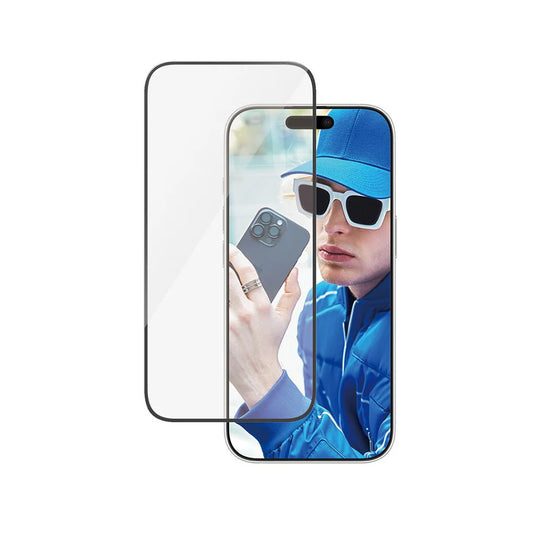 Ochranná fólia na displej PanzerGlass Ultra-Wide Fit pre Apple iPhone 16 Pro, Kalené sklo, Full Glue, Čierna
