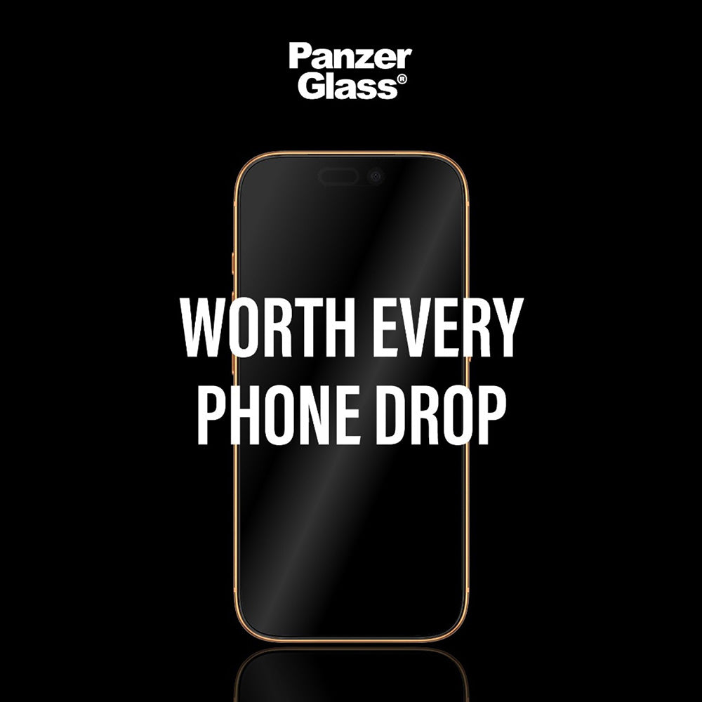 Ochranná fólia na displej PanzerGlass Ultra-Wide Fit Stealth Fastfit pre Apple iPhone 17 Pro Max, Kalené sklo, Full Glue, Čierna