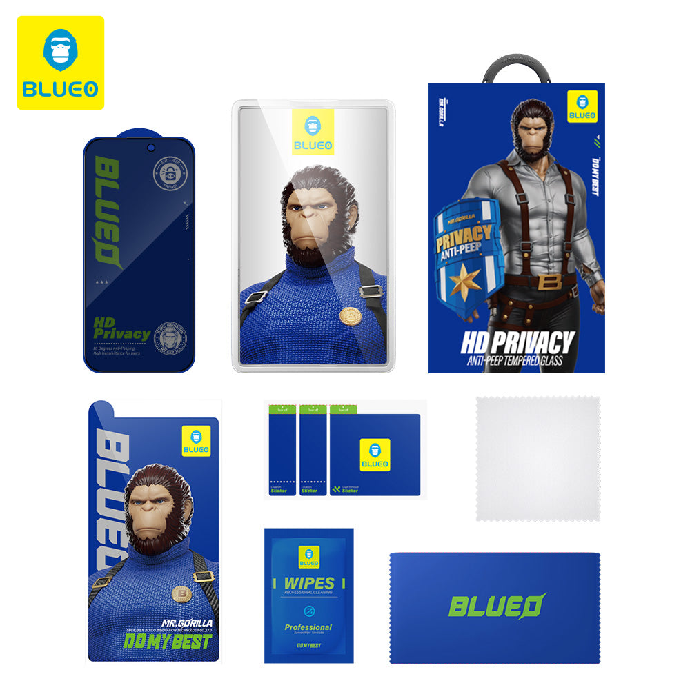 Ochranná fólia na displej Privacy Blueo Anti-Peep pre Apple iPhone 11 / XR, Tvrdené sklo, Full Glue