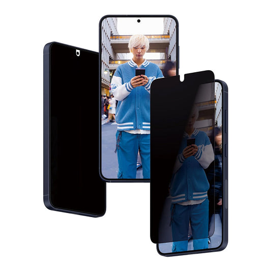 Ochranná fólia na displej Privacy PanzerGlass Ultra-Wide Fit EasyAligner pre Samsung Galaxy S24 S921, Kalené sklo, Full Glue