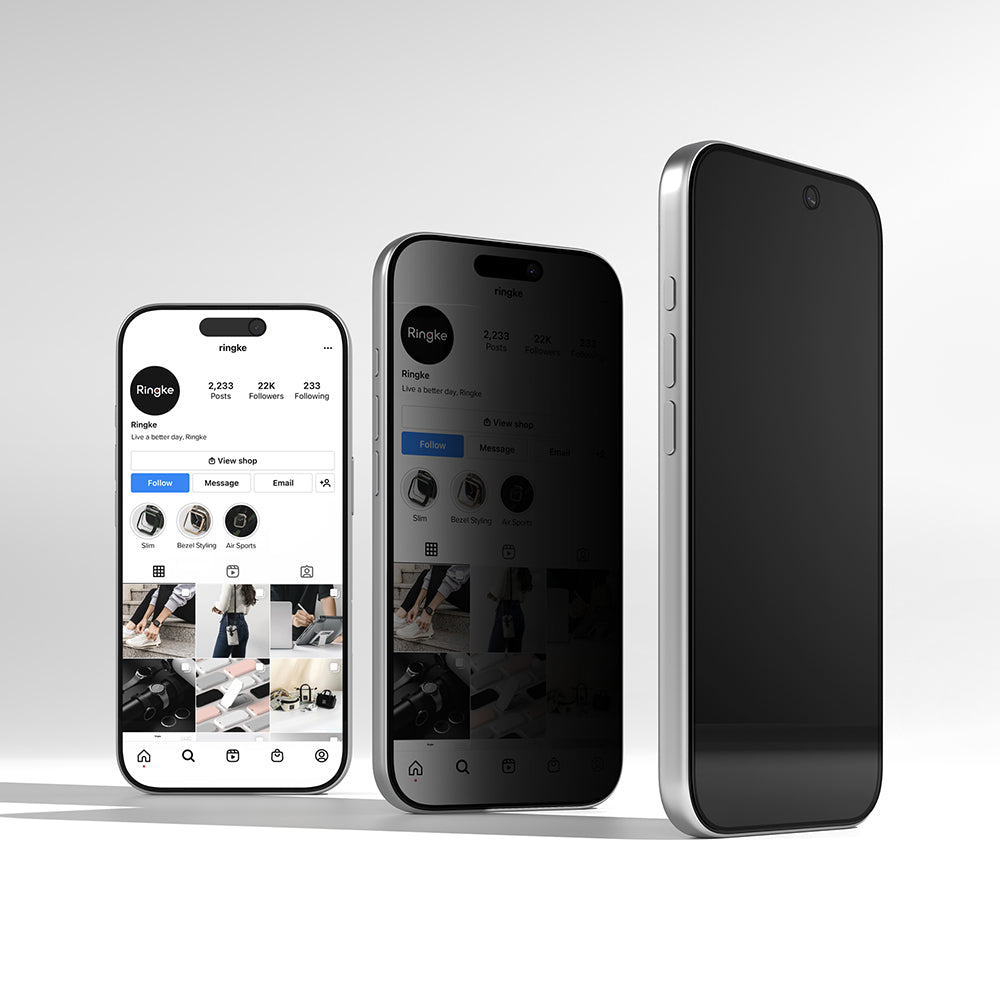 Ochranná fólia na displej Privacy Ringke Easy Slide pre Apple iPhone 18 Pro Max, tvrdené sklo, plné lepidlo, sada 2 kusy