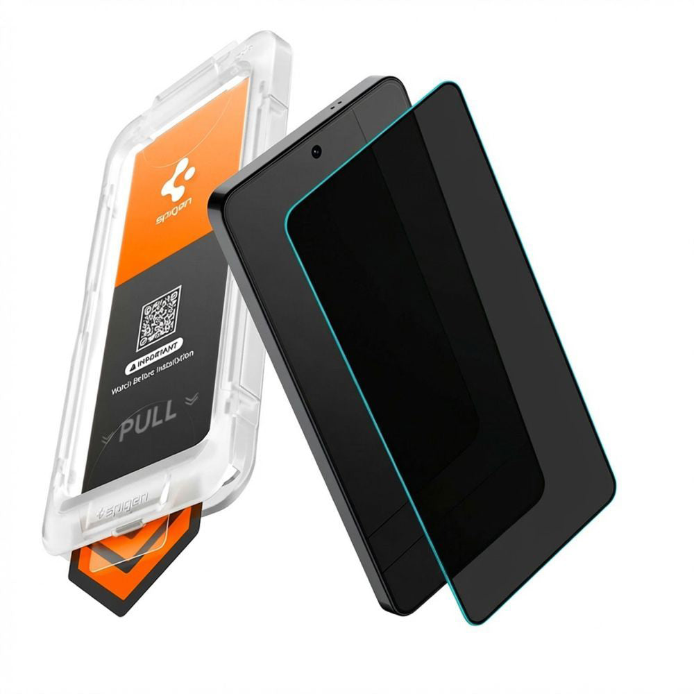 Ochranná fólia na displej Privacy Spigen GlastR EZ FIT Pro HD pre Samsung Galaxy S26 Plus S947, Kalené sklo, Full Glue AGL11087