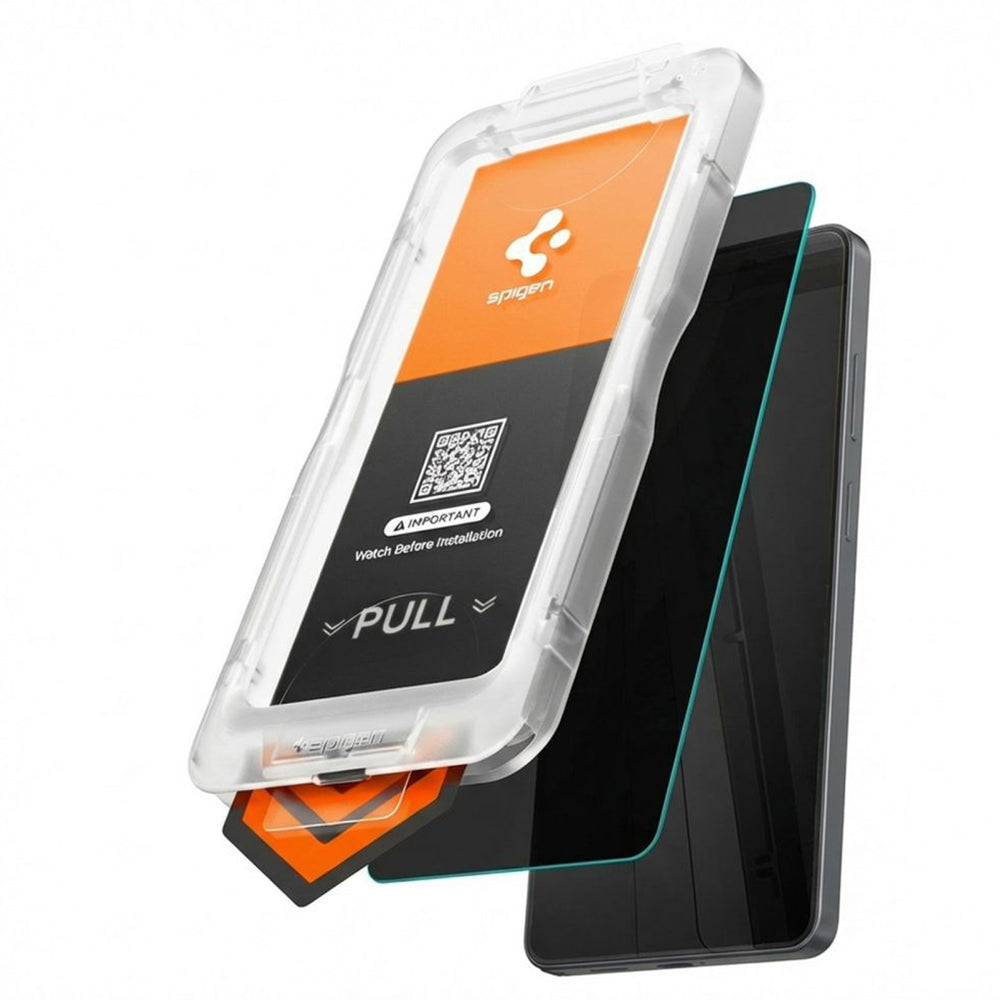 Ochranná fólia na displej Privacy Spigen GlastR EZ FIT Pro HD pre Samsung Galaxy S26 Plus S947, Kalené sklo, Full Glue AGL11087