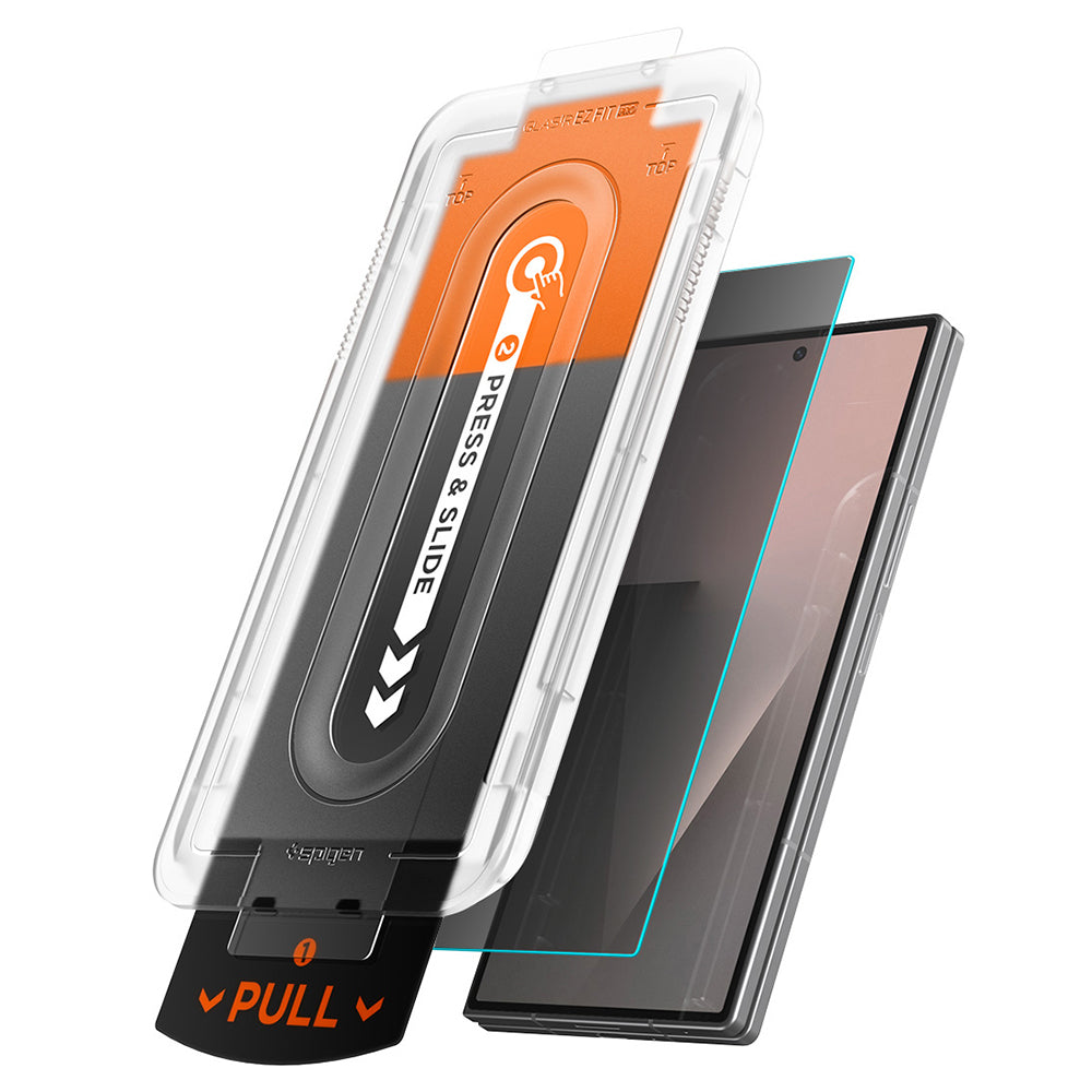 Ochranná fólia na vonkajší displej Privacy Spigen GlastR EZ FIT Pro pre Samsung Galaxy Z Fold8 Ultra F976, tvrdené sklo, plné lepidlo, sada 2 kusy