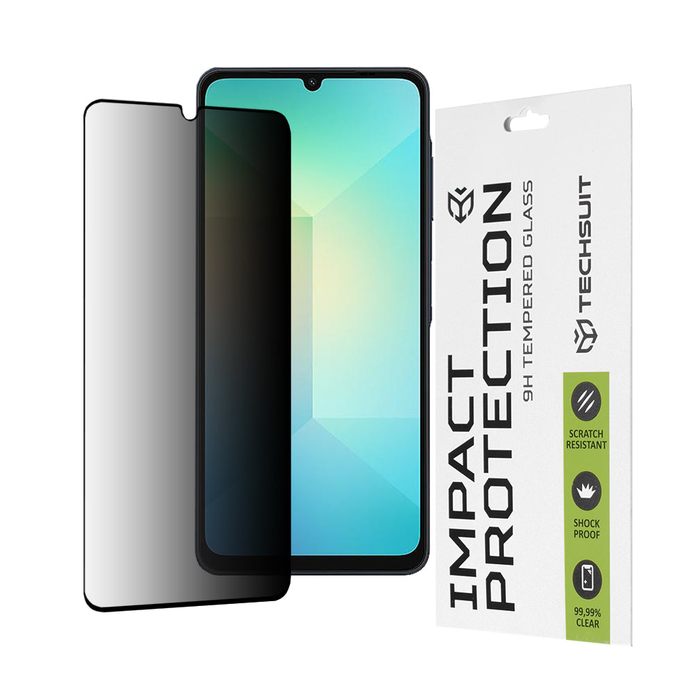 Ochranná fólia na displej Privacy Techsuit pre Samsung Galaxy A06 A065, tvrdené sklo, plné lepidlo, 111D