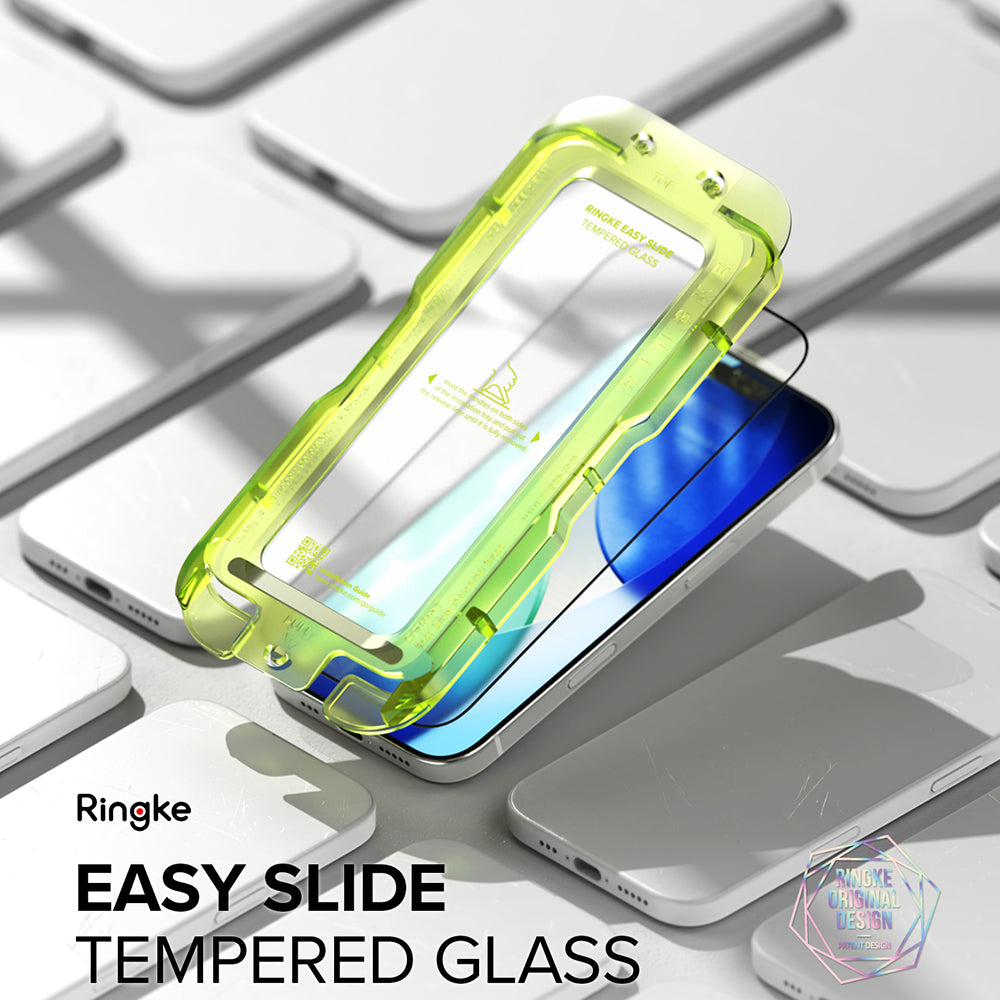 Ochranná fólia na displej Ringke Easy Slide pre Apple iPhone 18 Pro / 17 Pro, tvrdené sklo, plné lepidlo, sada 2 kusy