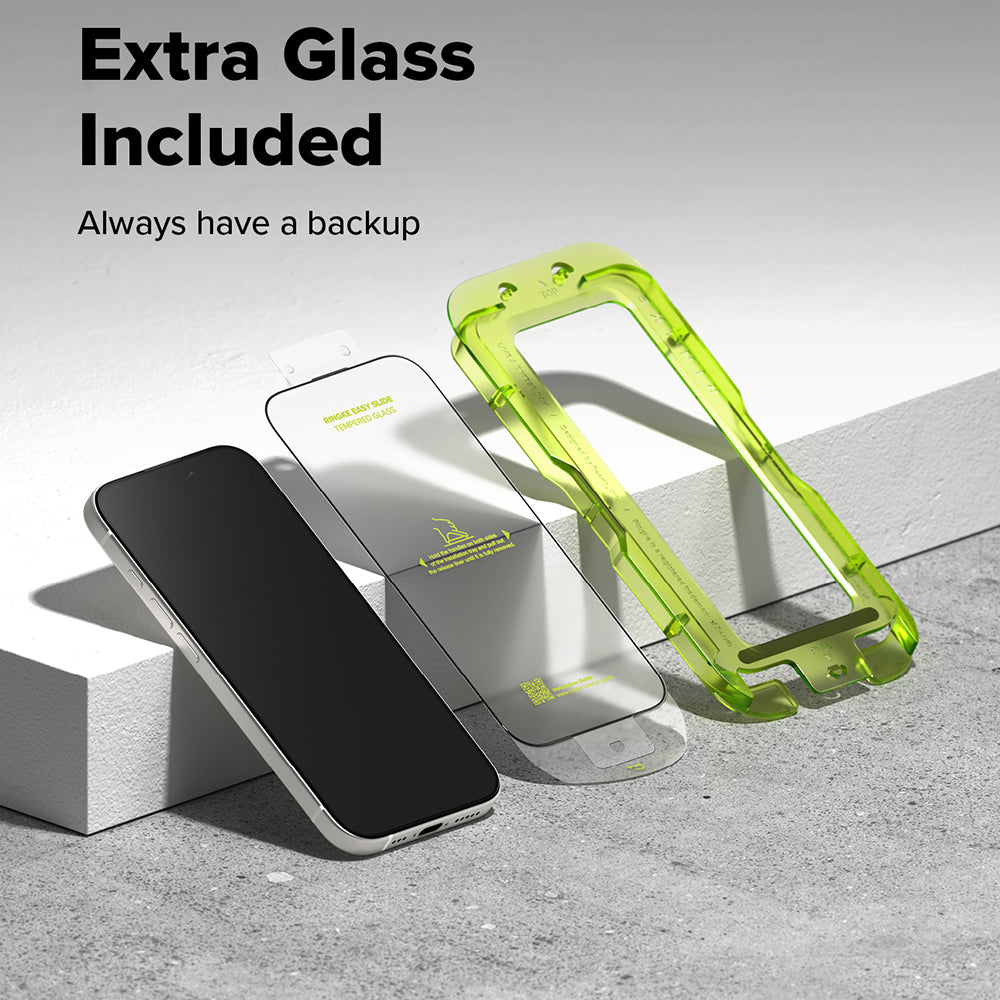 Ochranná fólia na displej Ringke Easy Slide pre Apple iPhone 18 Pro / 17 Pro, tvrdené sklo, plné lepidlo, sada 2 kusy