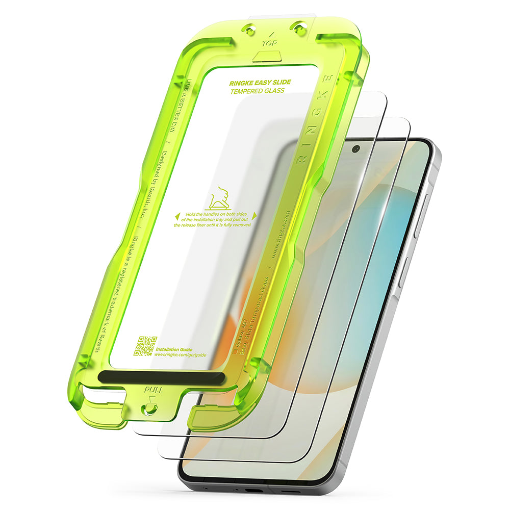 Ochranná fólia na displej Ringke Easy Slide pre Samsung Galaxy A57 5G, Tvrdené sklo, Full Glue, Sada 2 kusy