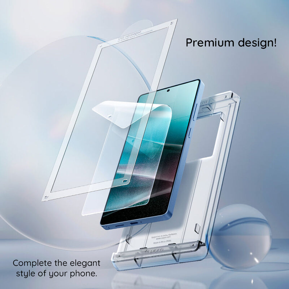 Ochranná fólia na displej Spigen Elite Shield EZ FIT HD pre Samsung Galaxy S25+ S936, Plast AFL09087