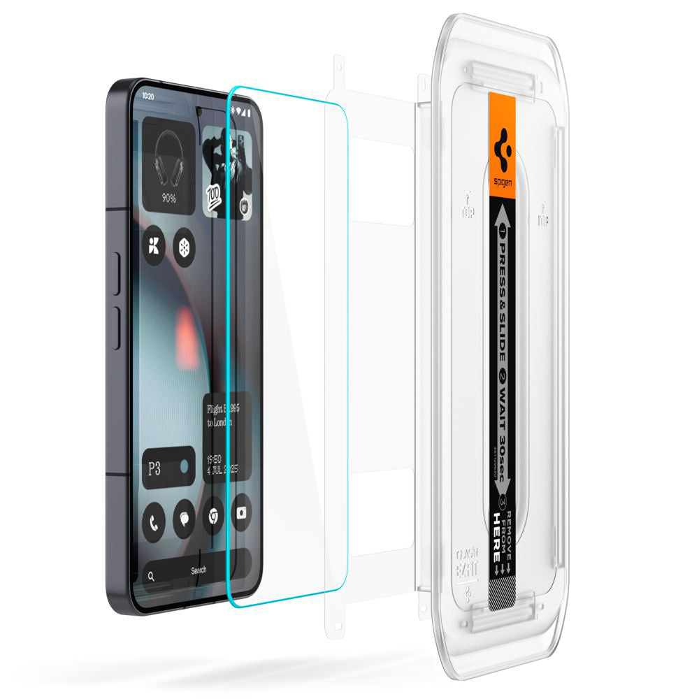 Ochranná fólia na displej Spigen GlastR EZ FIT pre Nothing Phone (3), Tvrdené sklo, Full Glue, Sada 2 kusy AGL10165