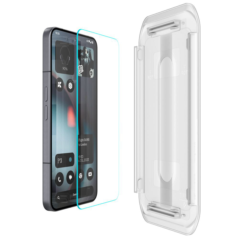 Ochranná fólia na displej Spigen GlastR EZ FIT pre Nothing Phone (3), Tvrdené sklo, Full Glue, Sada 2 kusy AGL10165