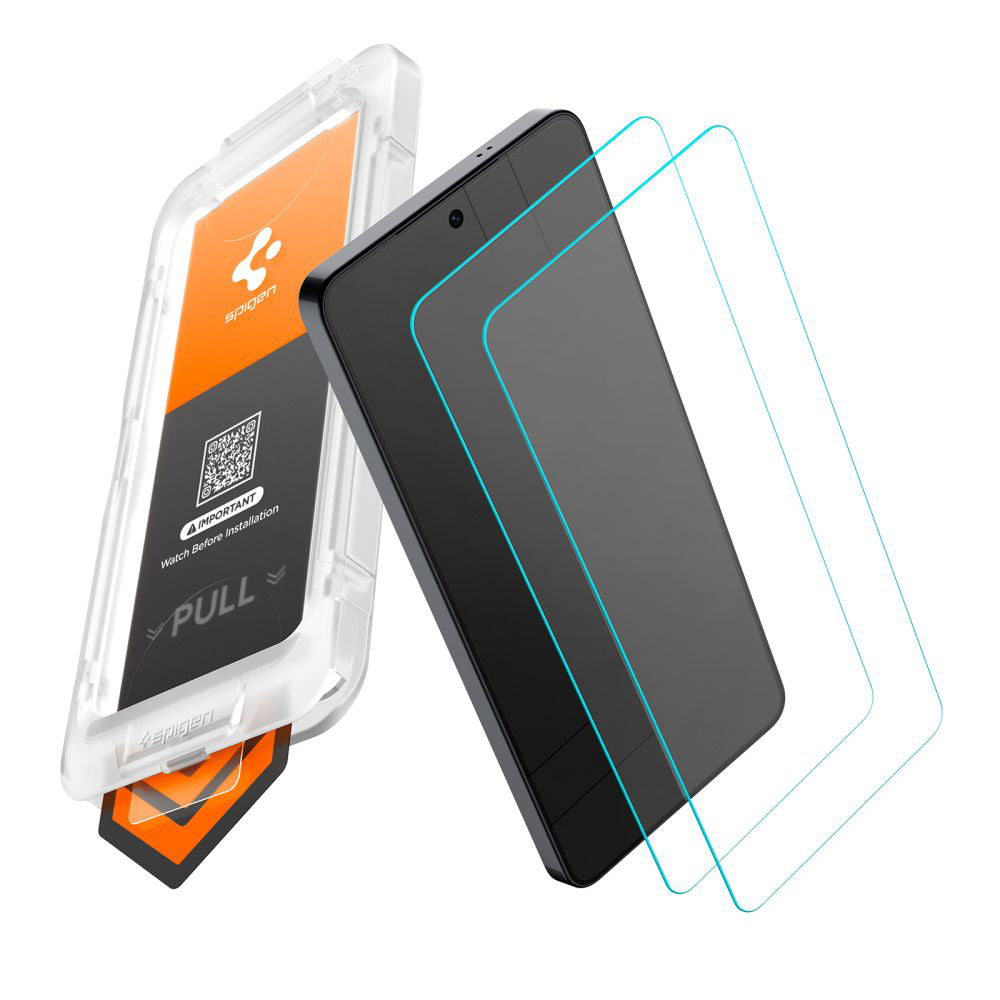 Ochranná fólia na displej Spigen GlastR EZ FIT Pro HD pre Samsung Galaxy S26 Plus S947, Tvrdené sklo, Full Glue, Sada 2 kusy AGL11084