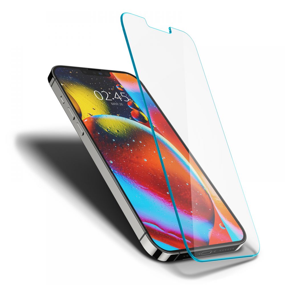 Ochranná fólia na displej Spigen GlastR Slim pre Apple iPhone 14 Plus / 13 Pro Max, Tvrdené sklo, Full Glue AGL03382