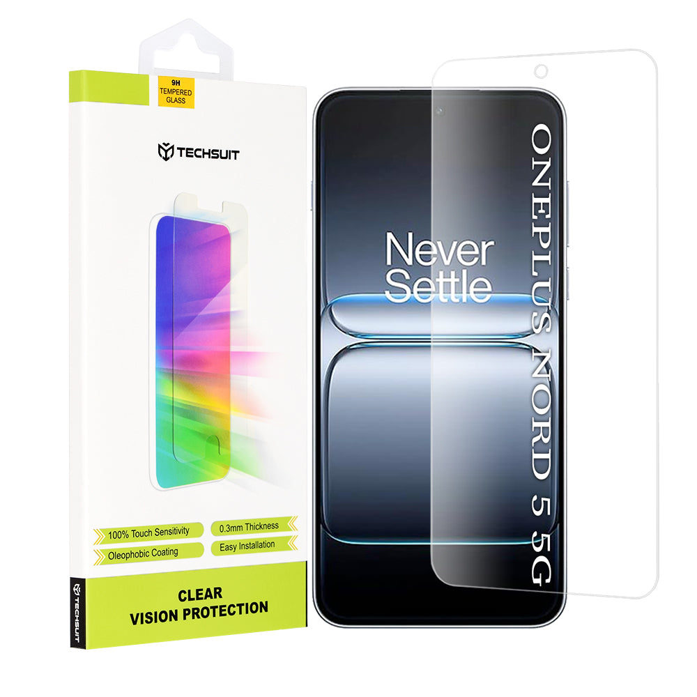 Ochranná fólia na displej Techsuit Clear Vision pre OnePlus Nord 5, Tvrdené sklo, Full Glue