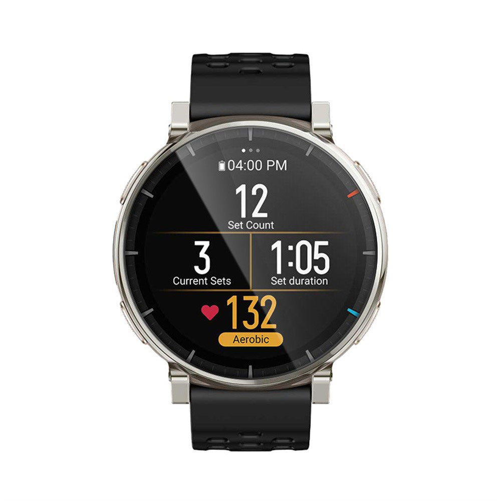 Ochranná fólia Techsuit Nano Flex na displej pre Amazfit Active 3 Premium, Plastová, Sada 2 kusy, Čierna