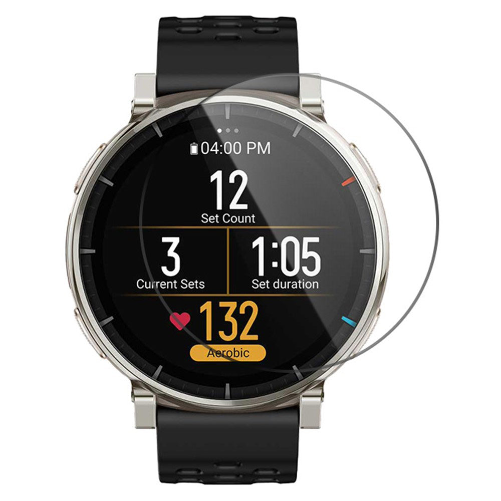 Ochranná fólia Techsuit Nano Flex na displej pre Amazfit Active 3 Premium, Plastová, Sada 2 kusy, Čierna