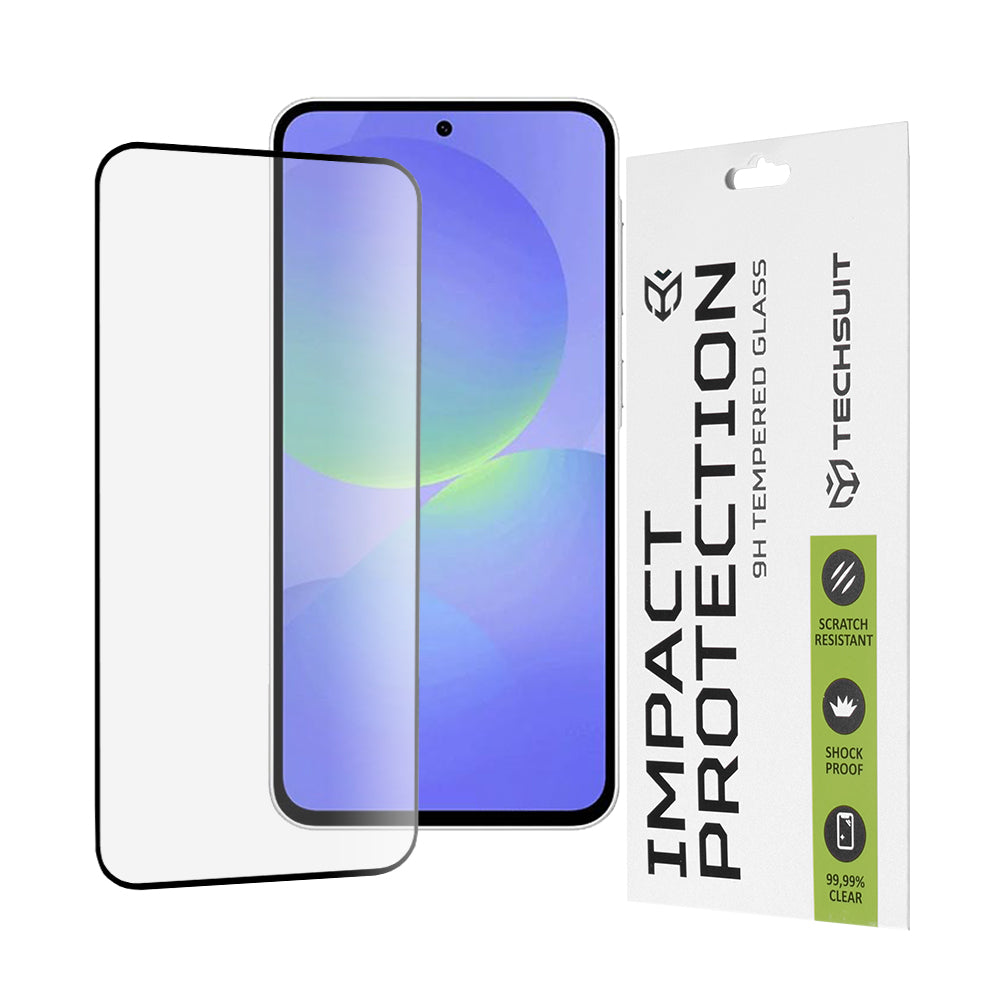 Ochranná fólia na displej Techsuit pre Samsung Galaxy A56 A566 / A36 A366, tvrdené sklo, Full Glue, 111D, čierna