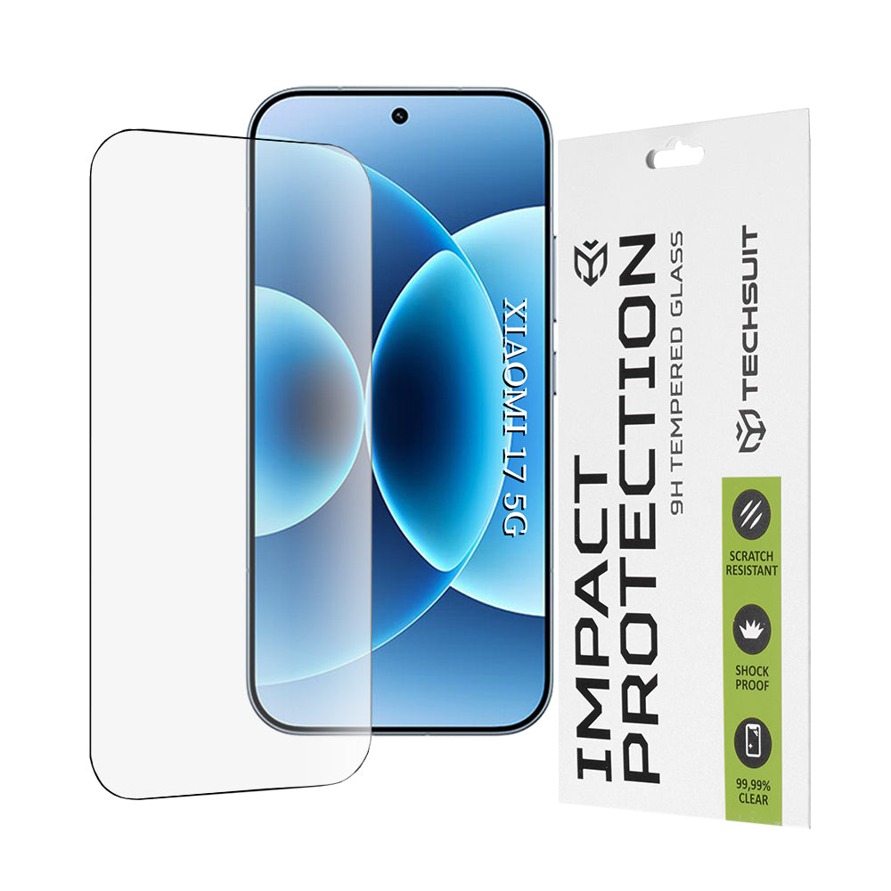 Ochranná fólia Techsuit na displej pre Xiaomi 17, Kalené sklo, Full Glue, 111D, Čierna