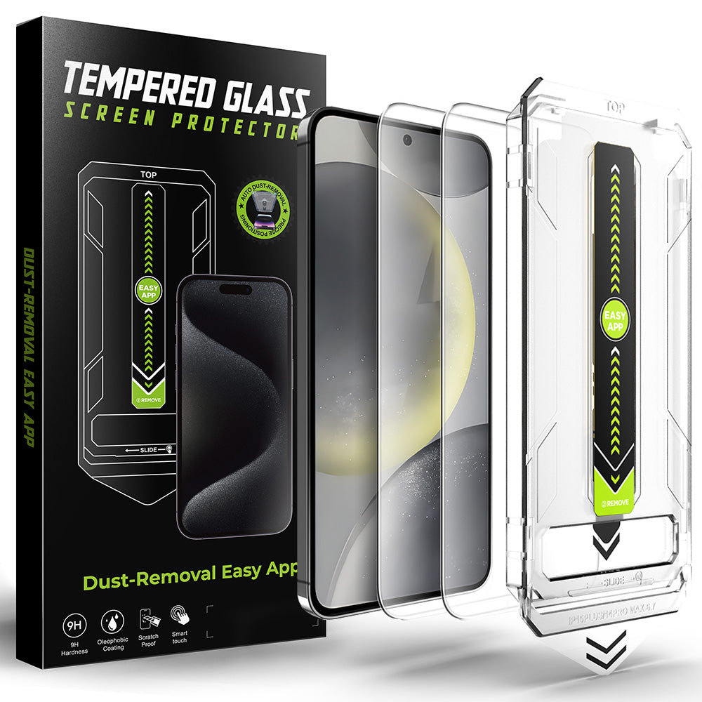 Ochranná fólia na displej Techsuit TitanGlass CrystalHD pre Samsung Galaxy S25+ S936 / S24+ S926, tvrdené sklo, plné lepenie, sada 2 kusy