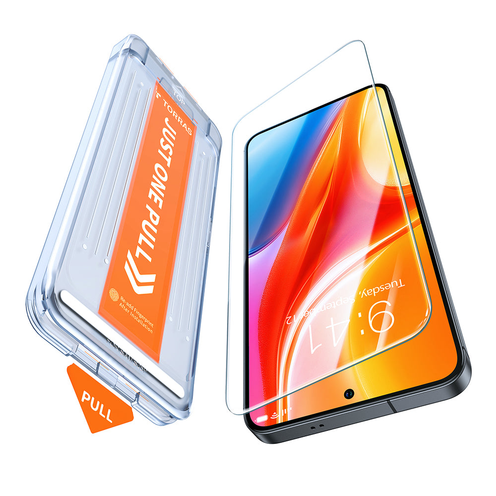 Ochranná fólia na displej Torras GlassGo Install Master pre Samsung Galaxy S25 Ultra S938, tvrdené sklo, plné lepidlo