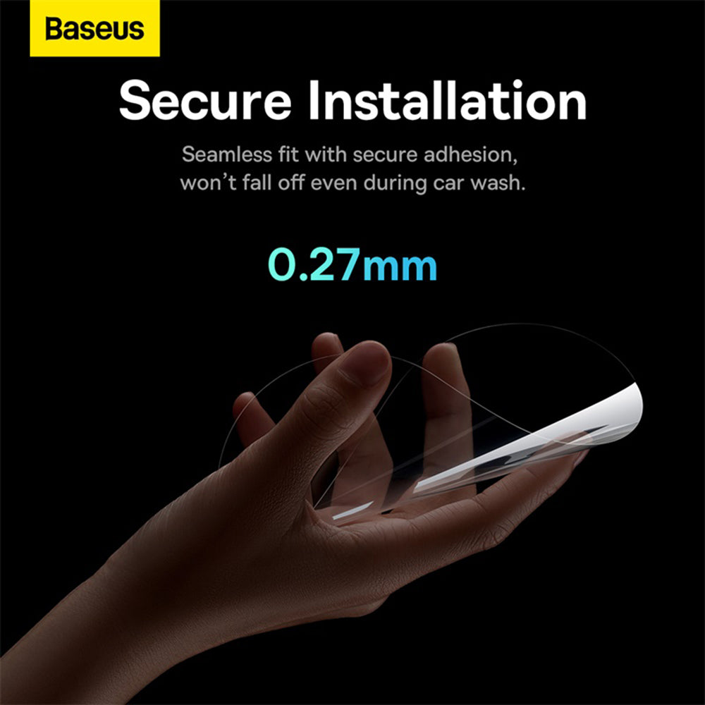 Fólia na zrkadlo proti dažďu Baseus ClearSight, 136mm x 96mm, Plast, Sada 2 kusy C11853200201-00