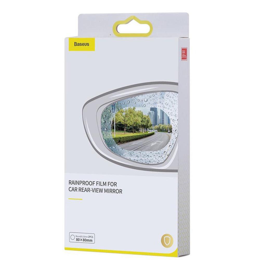 Fólia na zrkadlo proti dažďu Baseus, 135mm x 95mm, Plast, Sada 2 kusy SGFY-C02