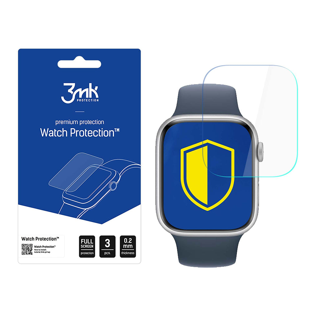 Ochranná fólia 3MK Arc pre Apple Watch Series 11 46mm, Sada 3 kusy, Plast