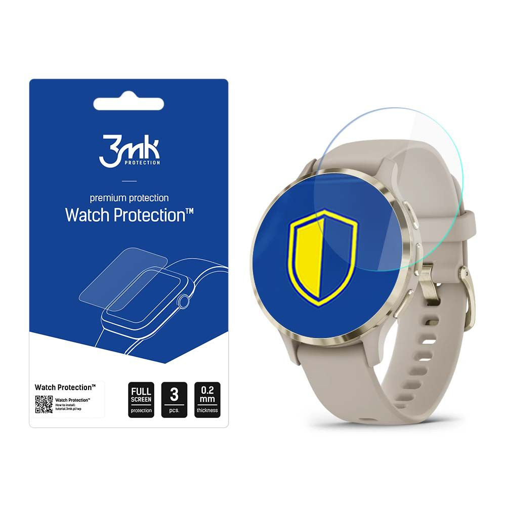 Ochranná fólia 3MK Arc pre Garmin Venu 3S, Sada 3 kusy, Plast
