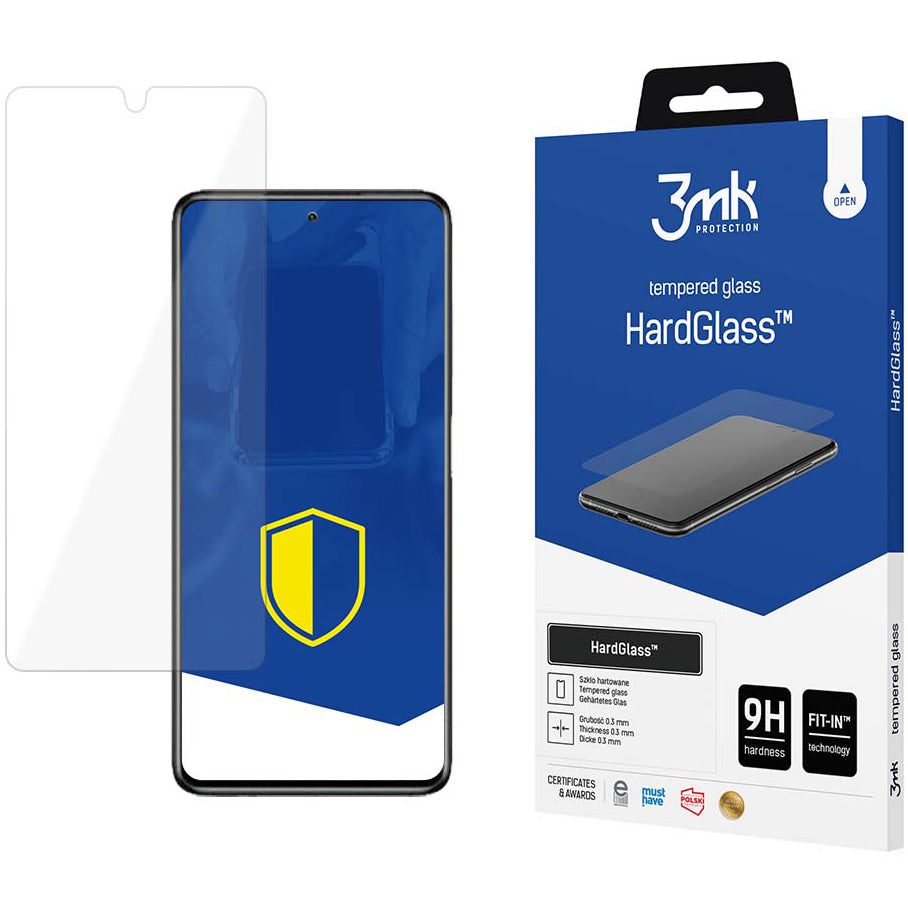 Ochranná fólia na displej 3MK HardGlass pre Samsung Galaxy S23 S911, tvrdené sklo, plné lepidlo