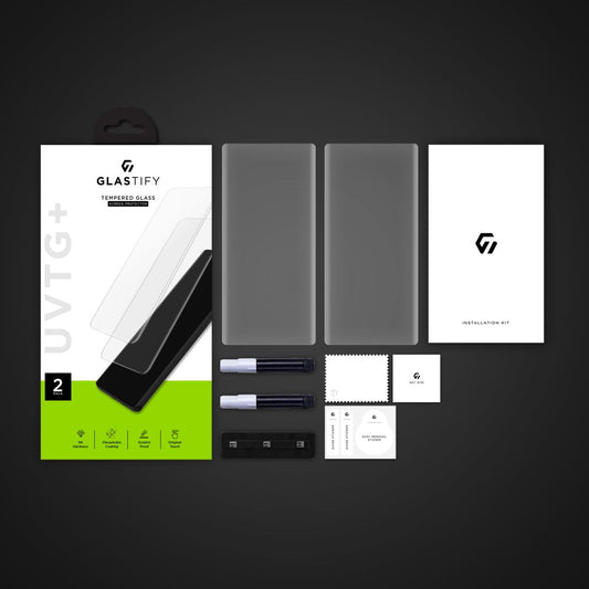 Ochranné sklo GLASTIFY UVTG+ pre Samsung Galaxy S23 Ultra S918, sklo, UV lepidlo, sada 2 ks